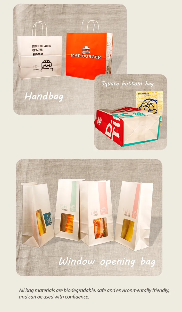 Eco Friendly Kraft Bag for Shopping with Recycled Paper