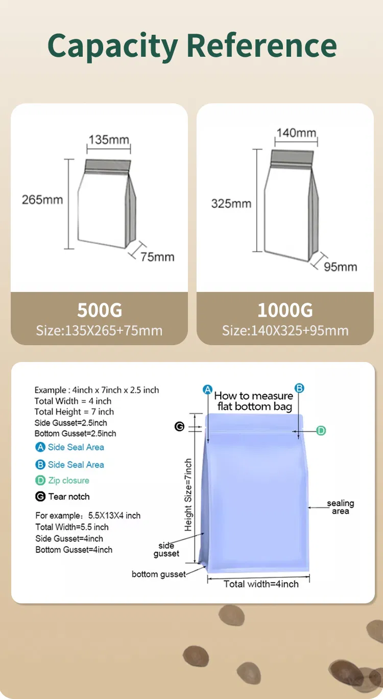 Customizable Coffee Packaging Bag for Bean Preservation