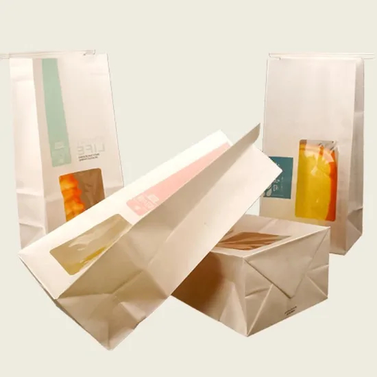 Food Grade Construction Quality Bakery Bread Bag for Retail with Pointed Bottom
