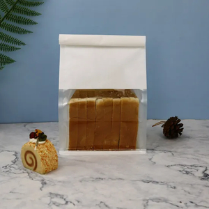 Upscale Bakery Packaging Bag with Octagonal Seal and Transparent Window for Products