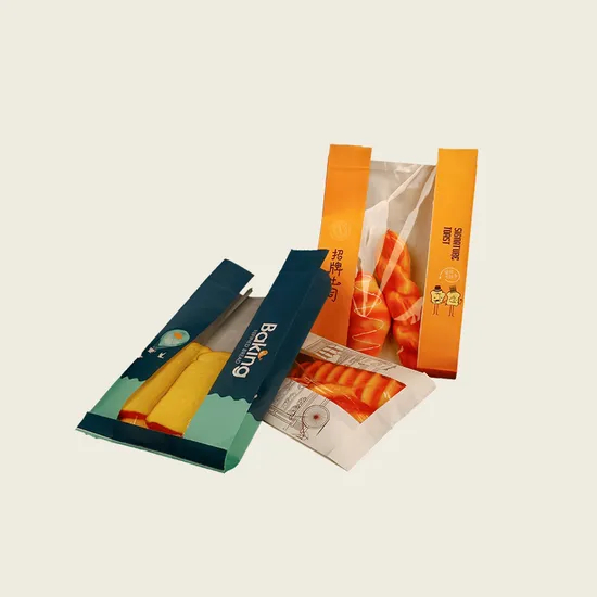 Custom Food Packaging for Bakeries with Pointed Bottom and Moisture Proof Layer