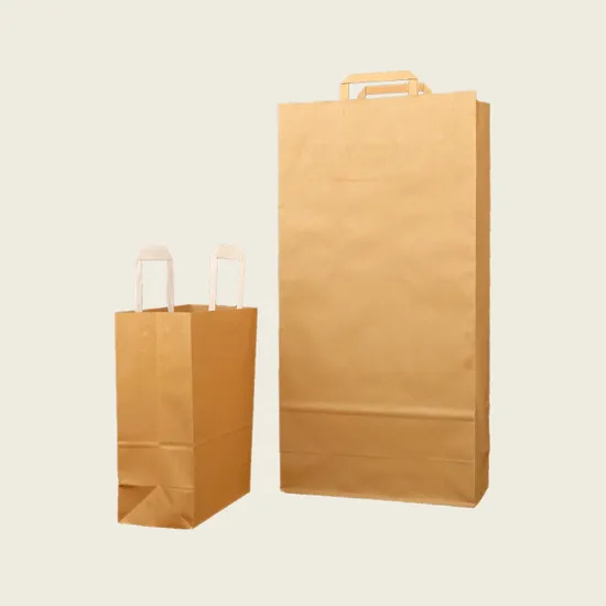 Retail Kraft Bag for Products with Reinforced Handles