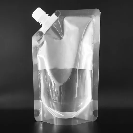 Clear Spout Pouches with Zipper Seal for Sauces and Dressings