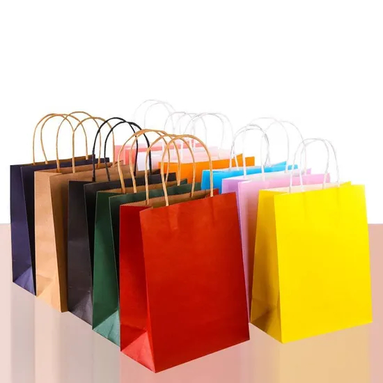 Eco-Friendly Kraft Paper Gift Bags for Stylish Shopping