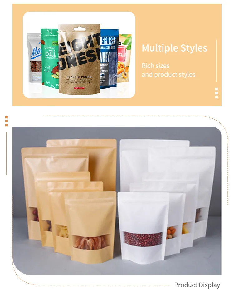 Stand-up Pouches with Matte Finish for Elegant Product Presentation