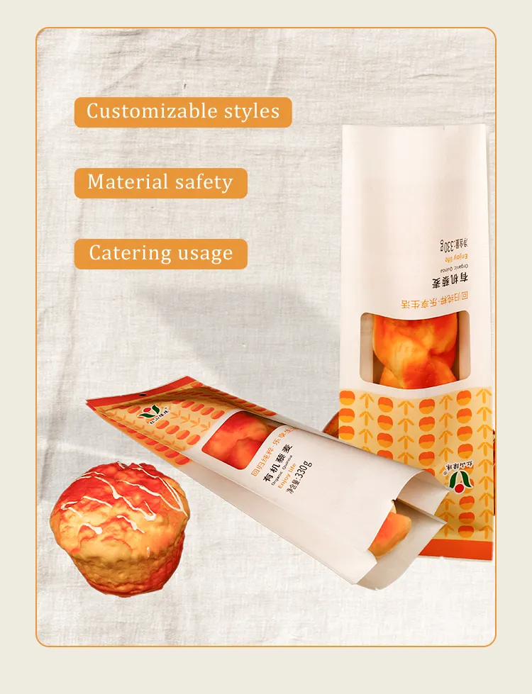 Takeout Kraft Handbag for Food with Sturdy Construction