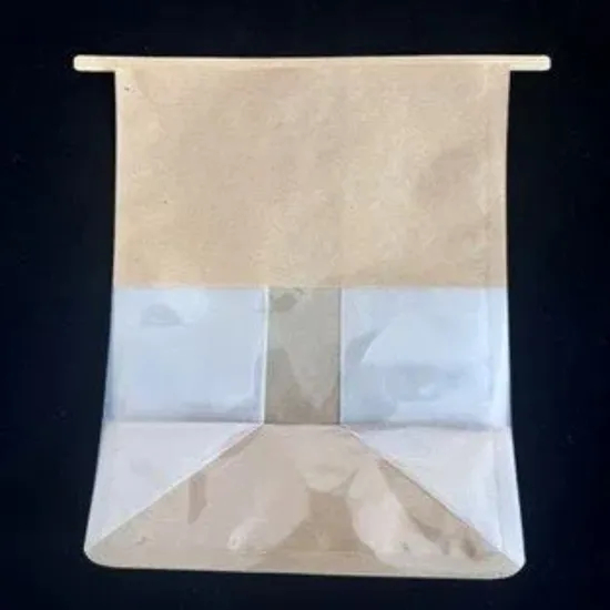 Transparent Window Sandwich Bag with Biodegradable Material and Pointed Bottom