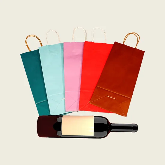 Takeout Bag for Food Delivery with High Quality Kraft Paper