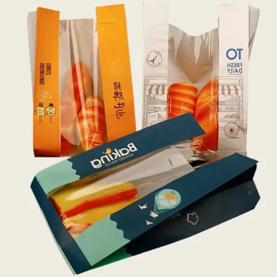 Safe School Lunch Paper Bag with Octagonal Seal and Food Grade Material