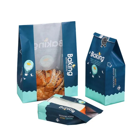 Bakery Bags with Iron Wire Strip for Reusable Convenience