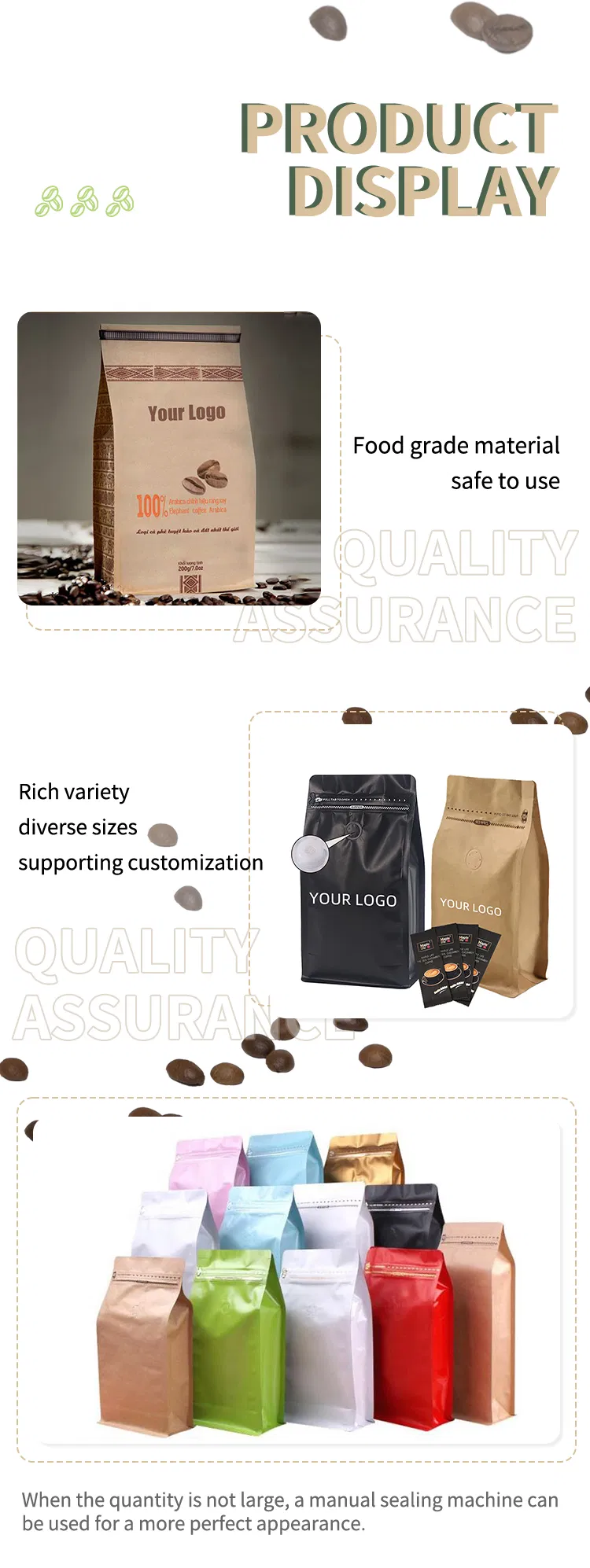 Customizable Coffee Bag: Wear-Resistant Design in Your Chosen Colors