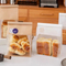School Lunch Food Bread Bag with Transparent Window and Paper Composite Technology