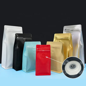 Stand up Pouch for Coffee Beans with Valve and Customizable Dimensions