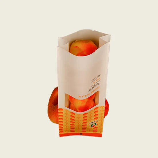 Biodegradable Bread Bag for School Lunches with Sticker Closure and Pointed Bottom