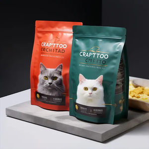 Durable Pet Food Packaging Bags with Custom Zipper Closure