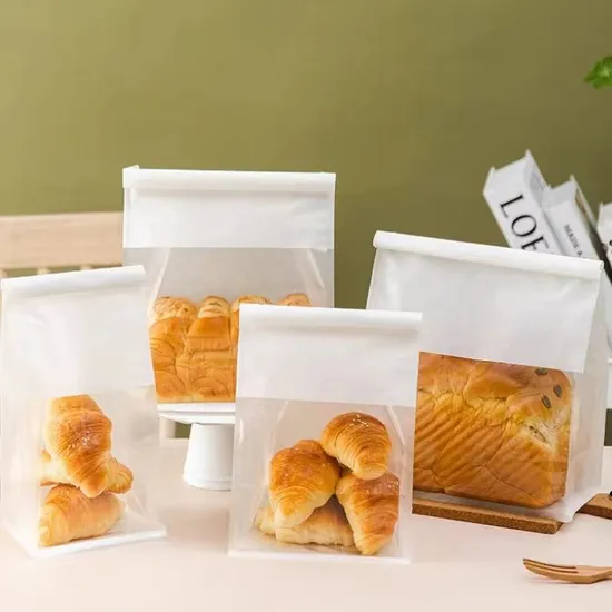 Biodegradable Paper Bag for Sandwiches with Iron Wire and Reusable Convenience Feature