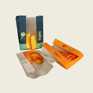 Biodegradable Food Bag for Bread with Octagonal Sealing Style