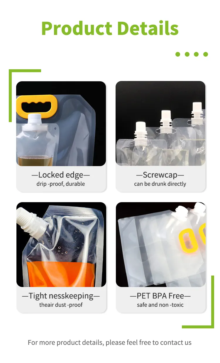 Biodegradable Spout Pouches for Eco-Conscious Consumers - 20 Count