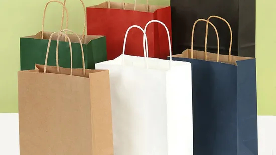 Kraft Paper Handbag for Gift Giving with Premium Material and Personalized Printing