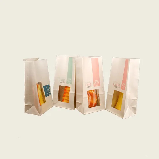 Custom Food Bag for Bakeries with Iron Wire Strip