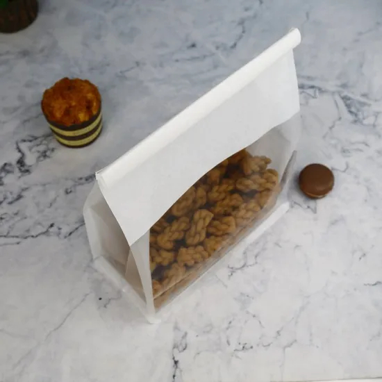 Moisture Proof Bakery Bag for Pastries with Customizable Style and Transparent Window