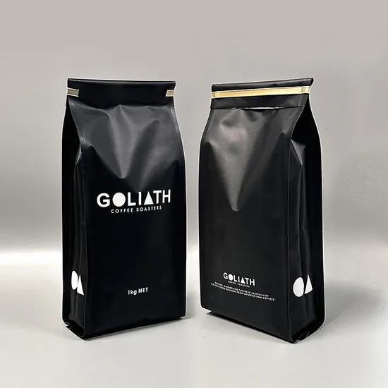 Bulk Coffee Packaging Bag with Exhaust Valve and Custom Material Selection