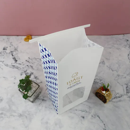 Food Grade Bakery Sandwiches Bag with Custom Style and Clear Window Visibility