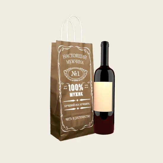 Eco Friendly Paper Bag for Shopping with Recycled Kraft Material
