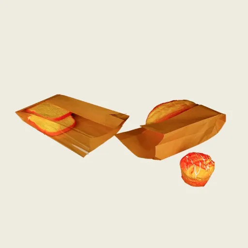 Bakery Paper Bag with Transparent Window and Biodegradable Material for Eco Brands
