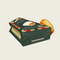 Transparent Window Sandwich Bag with Biodegradable Material and Pointed Bottom
