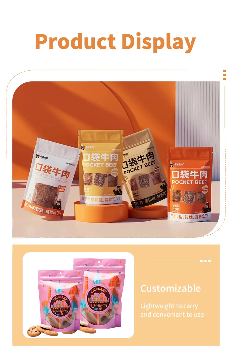 Premium Ziplock Plastic Stand-up Pouches with Clear Window