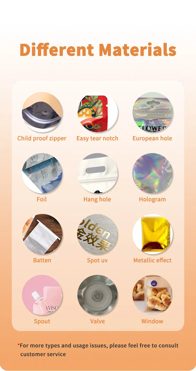 Reusable Bakery Bag for Pastries with Octagonal Sealing and Custom Thickness Design