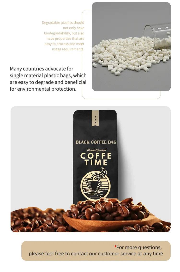 Custom Coffee Packaging with One Way Degassing Valve
